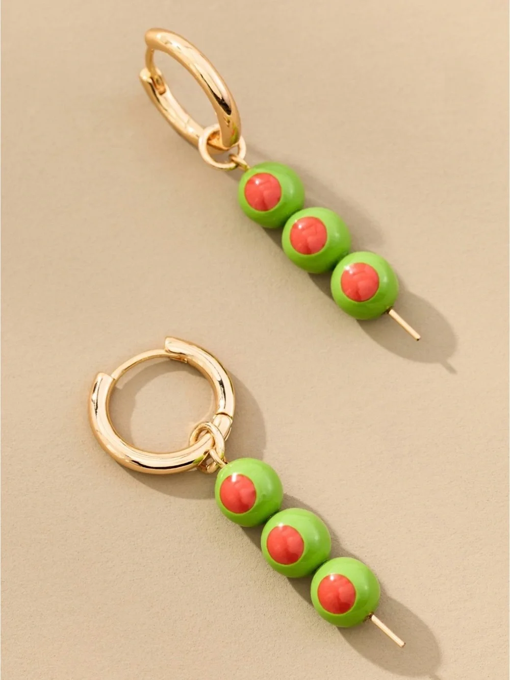 NWT 🏷️ Anthropologie Olive Icon Charm Earrings 🍸🫒